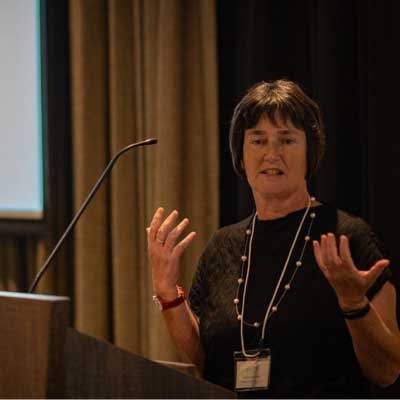 Jackie Gambrell from Tuberous Sclerosis Australia speaking