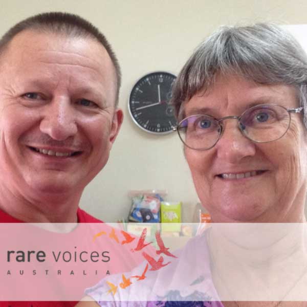 Photo of Tracy and her partner smiling